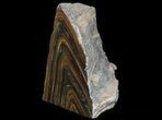 Banded Tiger Iron Stromatolite - Free-Standing Piece #64778-1